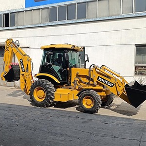 High Quality <b>Small</b> Mini Front End Ultra Pro Top Speed Articulated Backhoe Four <b>Wheel</b> Steering - Product Image 5