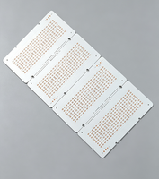 Circuit imprimé en aluminium MCPCB LED personnalisé OEM, épaisseur 1,2 mm, cuivre 35 µm, circuit imprimé gravé pour l'éclairage LED
