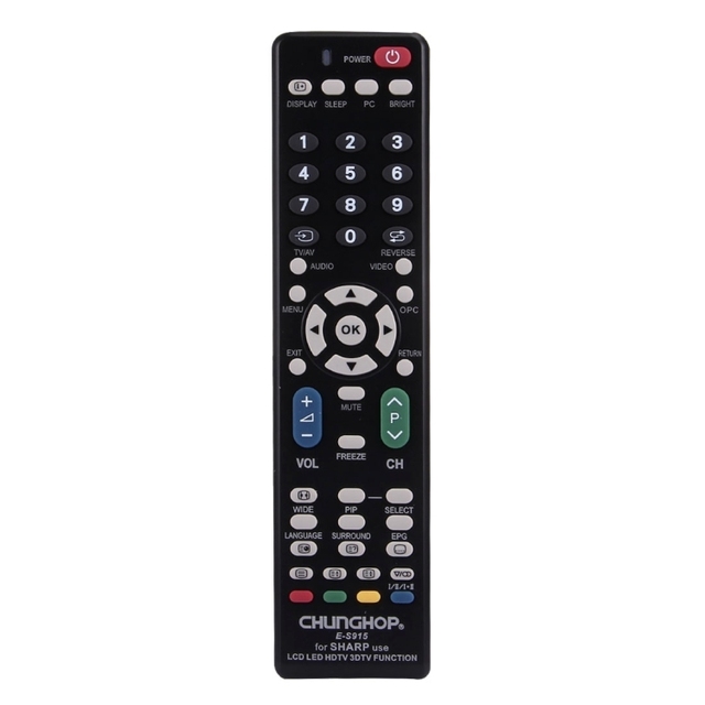 E-S915 for SHARP LED TV / LCD TV / HDTV / 3DTV Universal Remote Controller