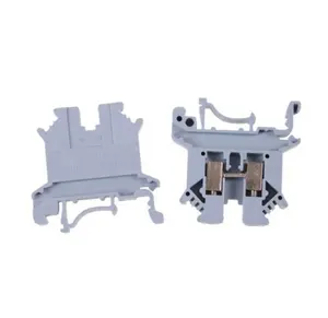 Blocos de terminais de fio universais UK-2.5B DIN Rail Lug Placa de fiação Linha de conexão de cabo DIN Rail montado UK2.5B