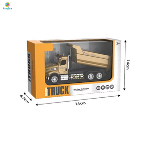 Xe tải hợp kim Bulldozer của Mỹ có đèn & nhạc, Đồ chơi xe tự đổ tự kéo lại Đồ chơi cho bé trai Quà tặng - Product Image 6