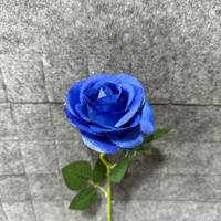 Rose artificielle en soie de style hollandais pour décoration murale de mariage et de la Saint-Valentin avec motif en relief