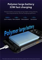 Teléfono Móvil Resistente al Agua para Exteriores, Pantalla de 6.8'', 7600mAh, Carga Rápida de 33W, 6GB + 128GB, Android 14, NFC, Cámara Nocturna