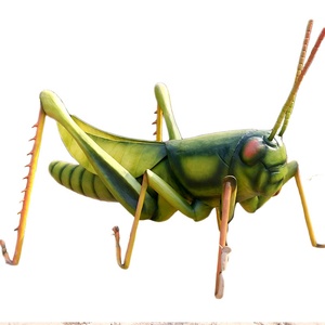 Sauterelle mécanique mobile d'insecte d'animal d'intérieur grande fibre de verre simulée personnalisable accordant le métal - Product Image 4