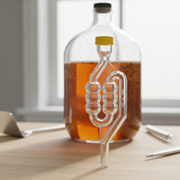 Bouchon à air en plastique à 6 chambres pour brasseur amateur, fermenteur de bière, valve d'échappement unidirectionnelle à joint d'étanchéité 1000ml AL6