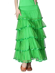Nueva Falda Larga Elegante con Lentejuelas para Baile <span class=keywords><strong>de</strong></span> Salón, Falda <span class=keywords><strong>de</strong></span> Baile Latino, Salsa, <span class=keywords><strong>Tango</strong></span>, Flamenco, <span class=keywords><strong>Ropa</strong></span> <span class=keywords><strong>de</strong></span> Actuación - Product Image 4