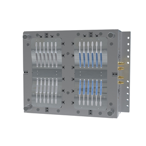 Bàn chải đánh răng khuôn quay trục 12 + 12 khoang lạnh Runner Hot Runner Khuôn Ép Nhựa Bàn chải đánh răng xử lý khuôn - Product Image 6