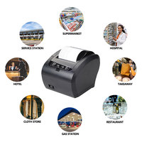Gasolinera tienda minorista sistema Pos 80mm impresora térmica de recibos con detector de efectivo Puerto impresora de facturas