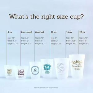 Vasos de Plástico Esmerilado Personalizados con Logotipo a Todo Color, Irrompibles, para Bodas, Fiestas y Eventos - Product Image 5