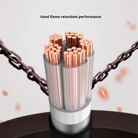 Kabel Daya Inti Tembaga Berlapis PVC 22 PVC Insulated Stranded Copper Core 3 4 5 6/10/16/25 Kawat Tembaga Tegangan 220V IP67 YJV JINWANCHENG Untuk Penggunaan Hunian