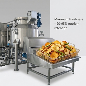 Fully Automatic Low-Temperature Vacuum <strong>Fryer</strong> 100kg Capacity Long-Term Warranty. For Fruit Vegetable <strong>Chip</strong> Processing Plants - Product Image 4