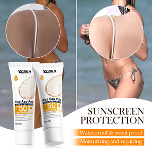 <span class=keywords><strong>Crema</strong></span> <span class=keywords><strong>Solare</strong></span> OEM/ODM al Latte di Riso ad <span class=keywords><strong>Alta</strong></span> <span class=keywords><strong>Protezione</strong></span> SPF 50 con Estratto di Riso, <span class=keywords><strong>Protezione</strong></span> UV a Spettro Completo, Lunga Durata, Resistente all'Acqua - Product Image 3