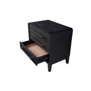 3 <b>Drawer</b> Nightstand With Usb Charging Ports Modern Bedroom <b>Storage</b> Cabinet - Product Image 5