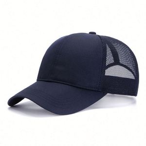 Gorra de béisbol deportiva al por mayor, de 6 paneles, de color liso, transpirable, de malla, de secado rápido para verano - Product Image 5