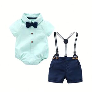Camisetas y Pantalones Cortos Casuales a Rayas de Manga Corta para Niños de 3 Años, Ropa de Algodón - Product Image 4