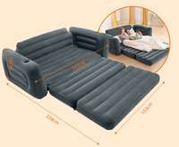 Sofá Cama Inflable de PVC Intex 66652, Sofá Cama Doble Plegable 2 en 1