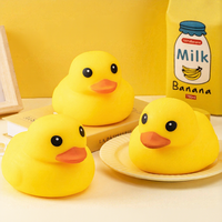 Canard géant en plastique en boîte, jouet à presser à rebond lent, unisexe, pour enfants, anti-stress, jouet sensoriel pour le bain