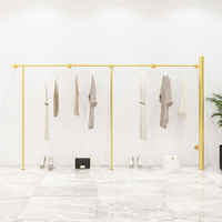 Magasin de vêtements Dressings modernes de luxe Vestiaires Boutique mobile en métal Cabine d'essayage avec présentoirs à rideaux