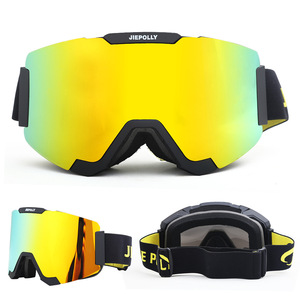 Jiepolly <b>Ski</b> Goggles Magnetic Interchangeable Lens One Size Outdoor Snow Sports Protection - Product Image 5