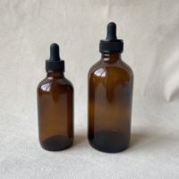 Botol minyak wangi 100ml 250ml, botol tetes kaca bulat boston untuk minyak esensial perawatan kulit, cairan obat Toner