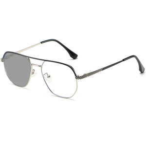 Gafas con Bloqueo de Luz Azul para Adultos, Montura Metálica, Lentes Fotocromáticas para Uso Profesional, Gafas Fotocromáticas - Product Image 4