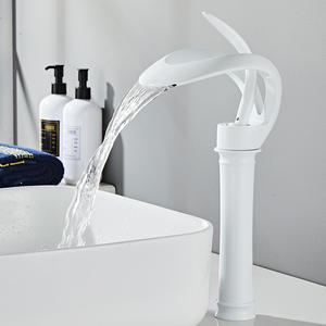 Élégance européenne et américaine : Robinet de douche <span class=keywords><strong>pour</strong></span> baignoire, robinet de <span class=keywords><strong>lavabo</strong></span> monotrou <span class=keywords><strong>pour</strong></span> salle de bain, robinet d'évier, eau chaude et froide - Product Image 6