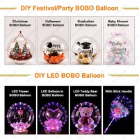 Ballons Bobo transparents en TPU pré-étirés en gros, ballons géants Bobo de 50 pouces, ballons bulles Bobo de 36 pouces, 24 pouces, 18 pouces, ballons Bobo ronds