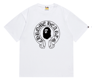 T-shirt da uomo di alta qualità, nuovo stile, firmata, alla moda, stampata, casual, sportiva, Bapees, vestibilità ampia, di tendenza, bestseller - Product Image 6