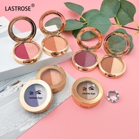 Palette d'ombres à paupières minérales imperméables en gros, marque privée, poudre scintillante, double teinte, dégradé, boîte dorée pour peau claire