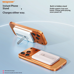 Banque d'alimentation magnétique sans fil <span class=keywords><strong>3</strong></span> en 1 de nouvelle génération, 5000 mAh, ultra-mince, charge rapide 20 W - Product Image 1