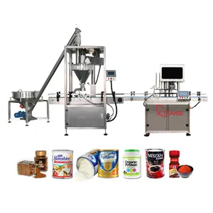 Capper Factory Customizable Auger Bottle Jar Filler Capper Chili Pepper Curry Spice Powder Packing And Filling Machine Automatic