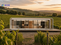 Maison capsule spatiale préfabriquée en aluminium, cabane étanche, villa de vacances, hôtel de jardin, complexe hôtelier