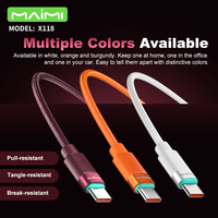 Câble de charge rapide USB C vers C OEM 120W, 1,2 m, en métal tressé, rouge vin, type C, pour smartphone, ordinateur portable