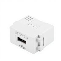 Module d'alimentation USB de type 128, prise domestique 220V, module de charge de téléphone portable 5V2.1A, adaptateur de commutateur