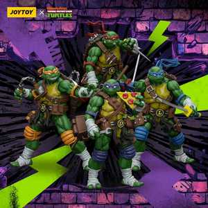 Figurine articulée JOYTOY TMNT-Michelangelo à l'échelle 1/18, modèle de collection - Product Image 1
