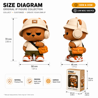 Fabricante Waker, Servicio Personalizado de Diseño IP, Caja Sorpresa 2D 3D, Figura de Animal Coleccionable, Juguete de PVC