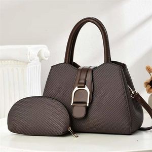 Simple Solid Color Handbag Purse Set 2 PCS Lady's Leather Crossbody <b>Sling</b> <b>Bags</b> - Product Image 4