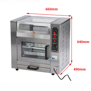 Horno eléctrico para hornear batatas de acero inoxidable de 128L Horno eléctrico de 3600W con rotación automática - Product Image 3