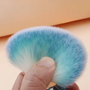 Brosse à poussière pour ongles bleue et rose, brosse à ongles en acrylique de qualité supérieure, brosse à ongles avec manche en acrylique diamanté, nettoyeur de pinceaux pour ongles, pinceaux de maquillage, manucure - Product Image 5
