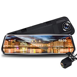 กล้องติดรถยนต์หน้าจอสัมผัสความละเอียด HD IPS 10นิ้วกล้องติดรถยนต์ DVR มองเห็นกลางคืน1080P สตรีมได้2เลนส์บันทึก WiFi ห่วงรับประกัน1ปี - Product Image 3