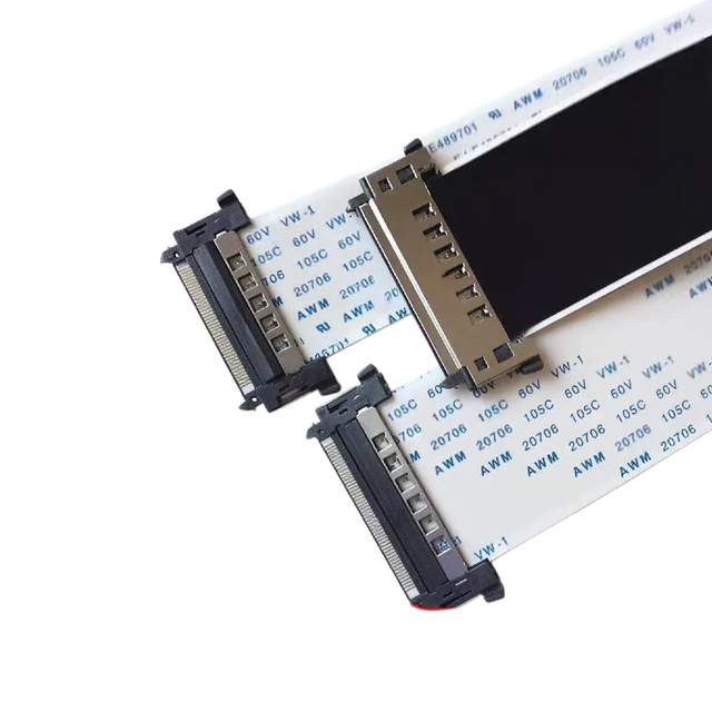 41P 51P Core 2K 4K LVDS Screen Cable High-definition LCD TV Logic Board Ribbon Cable PVC Insulated Car Use Customizable Length
