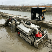 Robot de dragage intégré avec sonar et bras robotique pour la collecte des débris dans les bassins de quais