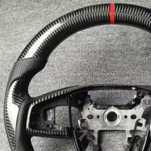 Volante Deportivo de Cuero para Automóvil, Accesorios para <span class=keywords><strong>Honda</strong></span> Civic Accord <span class=keywords><strong>CRV</strong></span> XRV de 10.ª Generación, Volante de Fibra de Carbono Forjado - Product Image 6