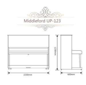 Middleford Shanghai Brand <strong>for</strong> <strong>Sale</strong> Acoustic <strong>Upright</strong> <strong>Piano</strong> UP-123WA Produced by Experienced Manufacturer - Product Image 3