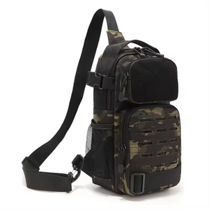Sac de poitrine à bandoulière pour camping et randonnée en plein air pour hommes Sac à bandoulière tactique Molle à bandoulière unique - Product Image 4