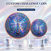 Médaille commémorative en cuivre fin 999 de 1 oz, en forme de balle, décor de bureau 3D en relief, effet UV, pour la décoration de la Man Cave