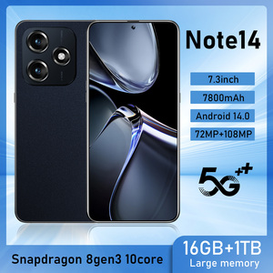 Note14 Dumbbell Set Smartphone 8000mAh 7.3 pouces 120Hz LED 108MP Caméra 16GB+1TB 5G Double SIM Reconnaissance Faciale Cadre Métallique - Product Image 5