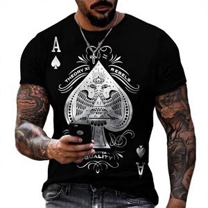 T-shirts pour hommes imprimés en sublimation 3D, style hip-hop décontracté d'été, 200 grammes, respirants, manches courtes, coupe régulière - Product Image 3