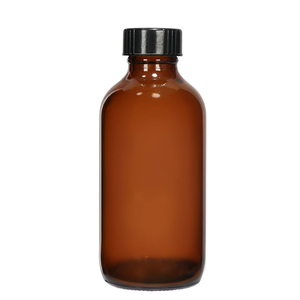 Botella de Vidrio Ámbar Boston con Tapa de <span class=keywords><strong>Polietileno</strong></span> Negra, Frasco Redondo de Vidrio de 4 oz para Aceites Esenciales y Perfumes, Capacidad de 120 ml - Product Image 6