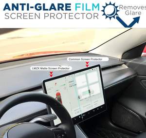 ฟิล์มกันรอยหน้าจอระบบนำทางรถยนต์แบบกระจกนิรภัย 9H สำหรับ Tesla Model 3/Y รุ่น OEM แบบกำหนดเอง สำหรับหน้าจอสัมผัสควบคุมกลาง - Product Image 2